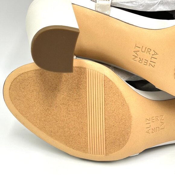 Naturalizer‎ Womens Size 8 Vanessa 2 White Jeweled Dress Sandals Heels Shoes - Picture 9 of 13